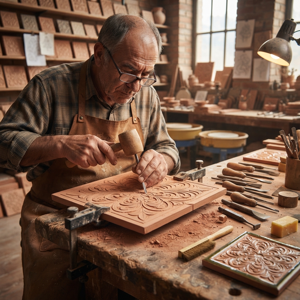 Tile Engraving